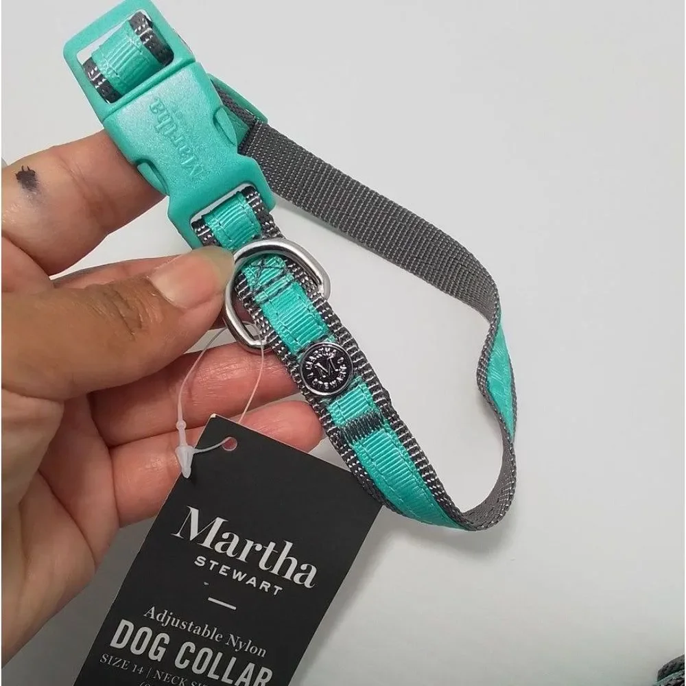 Martha Stewart Nylon Orange Dog Collar Size Small NWT